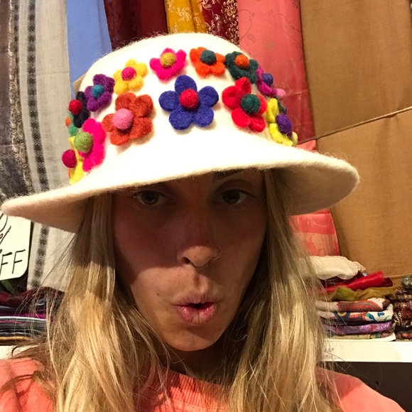 Colorful Felt Flower Hat | Poshmark
